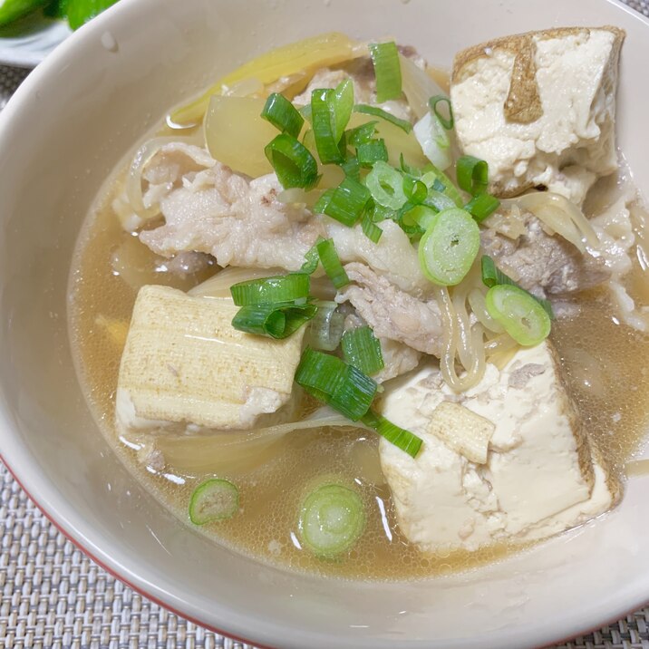 めんつゆで簡単！肉豆腐